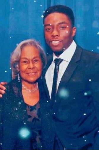 Carolyn Boseman with her son Chadwick Boseman